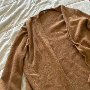 Madewell Marino wool blend rust brown cozy walkers cardigan